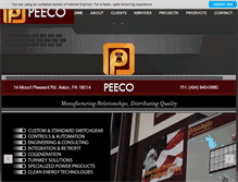 Tablet Screenshot of peecoenergy.com